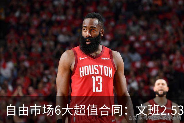 自由市场6大超值合同：文班2.53亿合同领衔 詹姆斯提前上榜